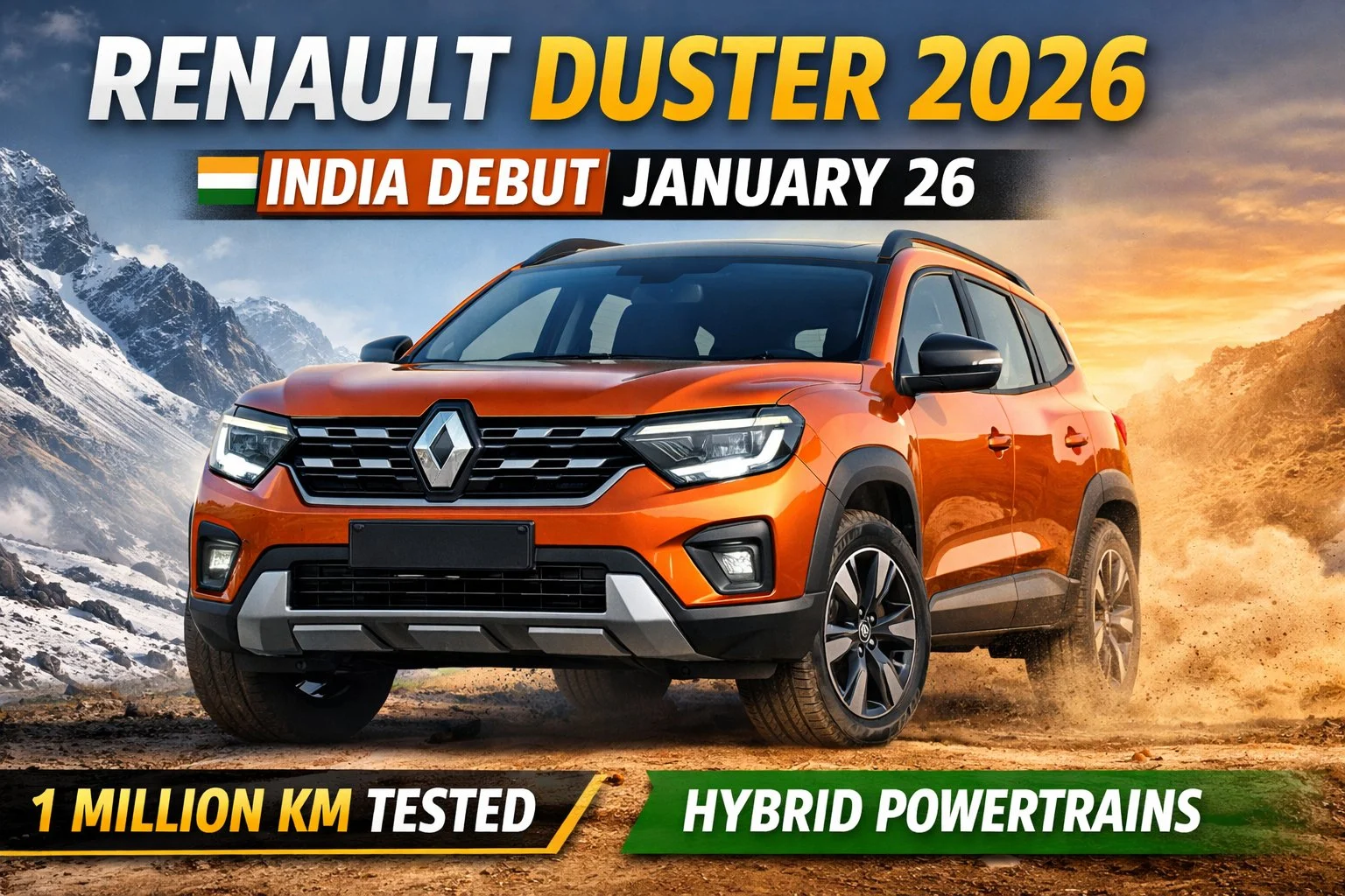 Renault Duster 2026 SUV with rugged design and modern styling