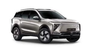Mahindra XEV 9S electric SUV front design with LED lights